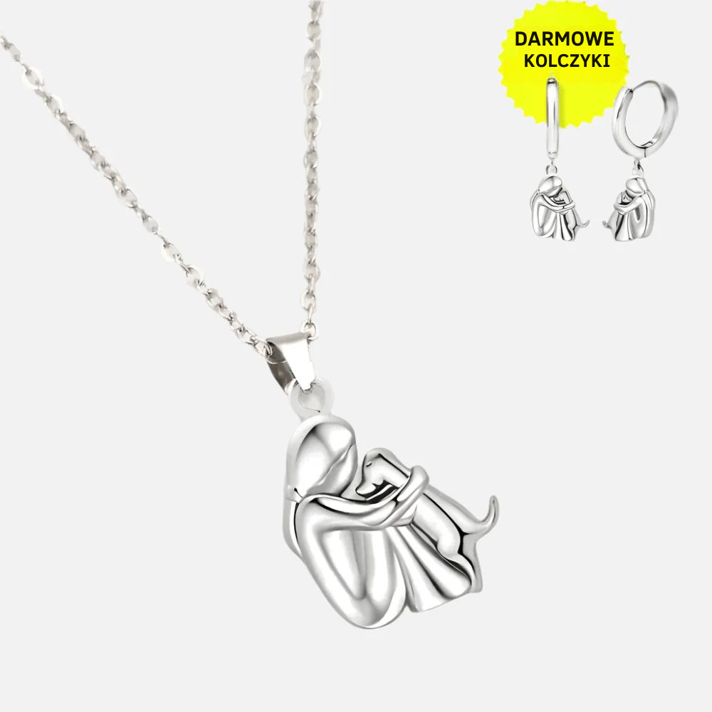 Wynter™ | Wisiorek Uścisk z Dopasowanymi Kolczykami