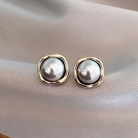 Arabella™ | Eleganckie Kolczyki z Czarną Perłą
