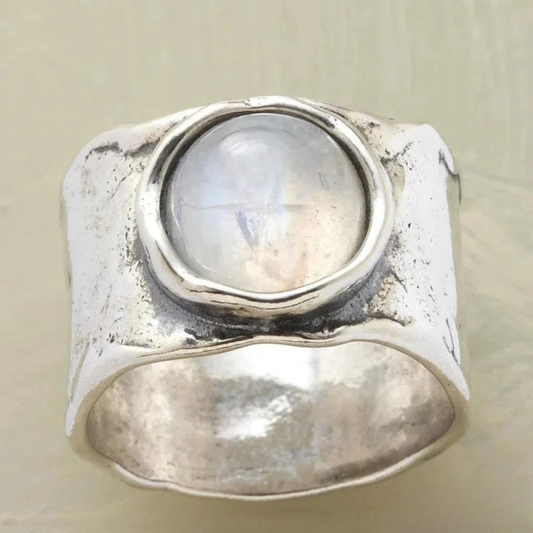 Moonstone™ | Srebrny Pierścionek